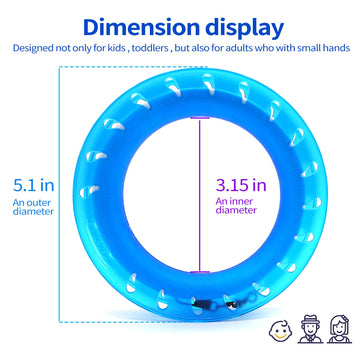 Kaiciuss Kite String Hoop For Kids, Blue & Purple Kite Spool Set, Kite Handle Kit With 300 Feet Line For Each Kite Reel Winder (2 Pack)