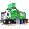 OANMYJJO Garbage Truck Toys for Kids,Garbage Truck Metal Diecast Cab,Pull Back Garbage Truck Toy with Lights and Sounds,Recyclin