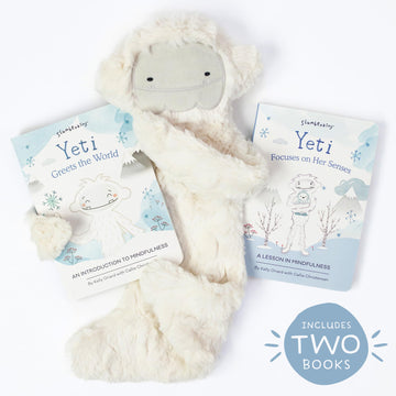 Slumberkins Yeti Snuggler & 2 Board Books Complete Set Bundle | Promotes Mindfulness & Emotional Regulation | Social Emotional D