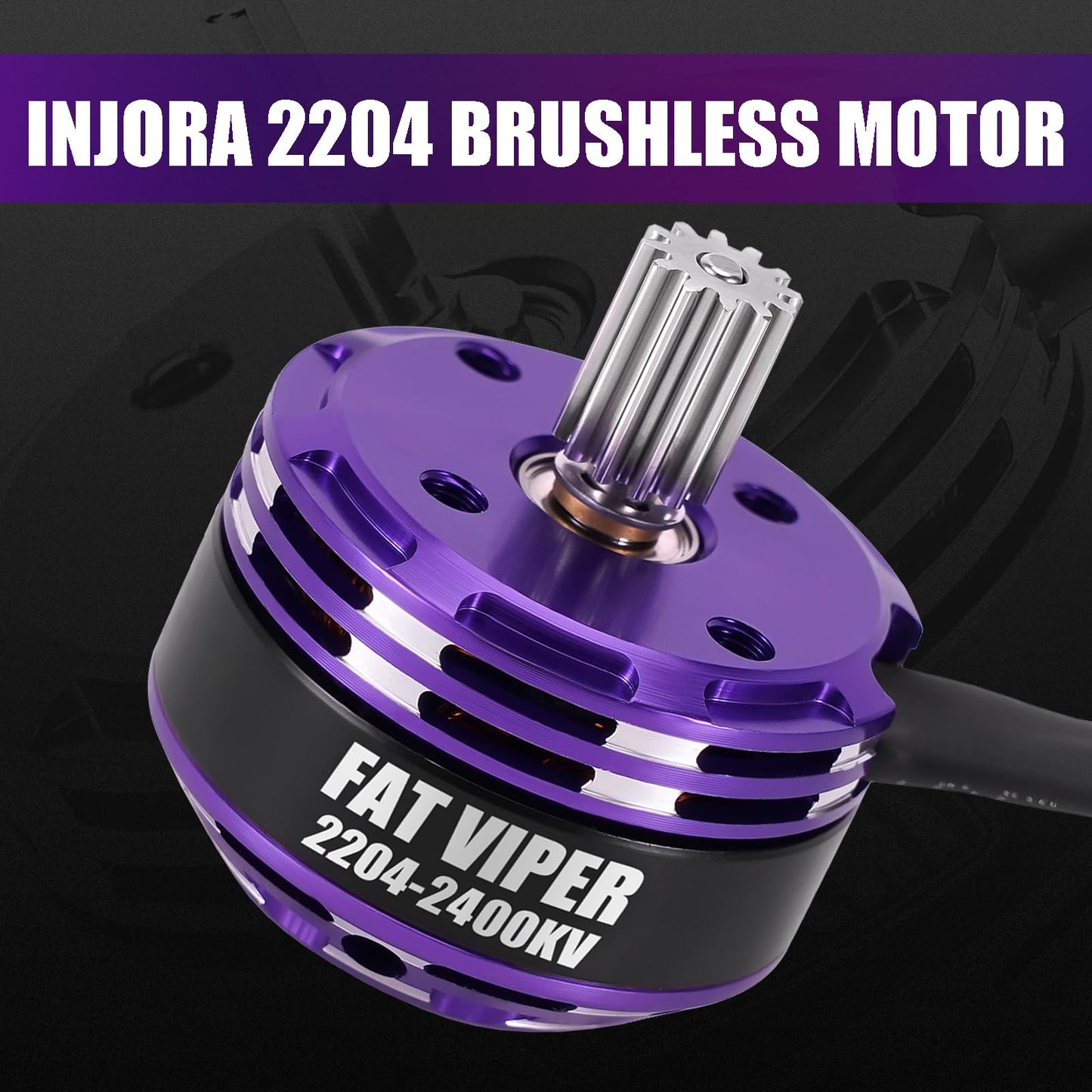 Injora 2400Kv Fat Viper 2204 Brushless Outrunner Motor With Mount And Brushless Mbl32 Esc For Axial Scx24 1/24 Rc Upgrade