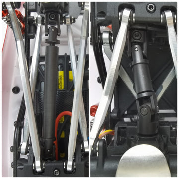 Morlordy Rc Metal Steel Drive Shafts Driveshafts 64+32Mm For 1/24 Rc Crawler Car Scx24 Upgrades Axi90081 Deadbolt Accessories