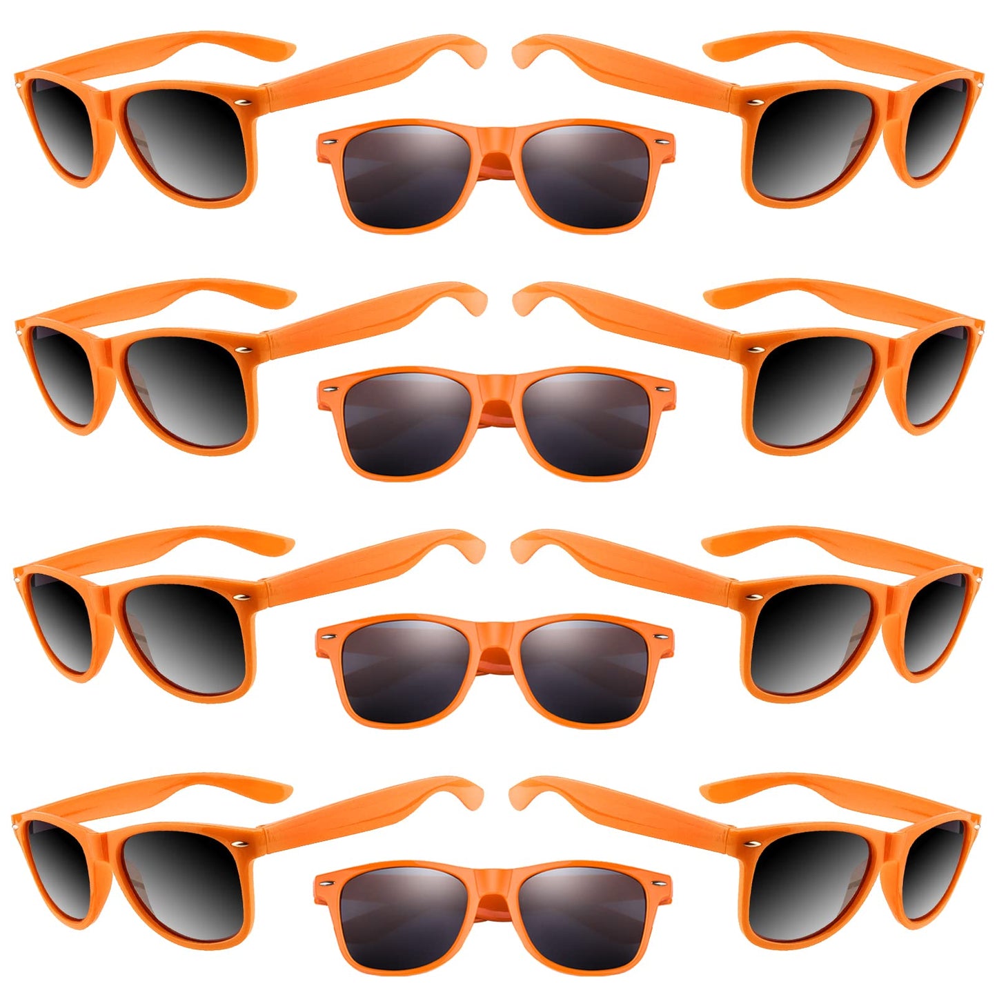 Tuparka 20 Pack Kids Sunglasses Bulk For Summer Pool Party Favors Birthday Parties Goody Bag Fillers, Orange