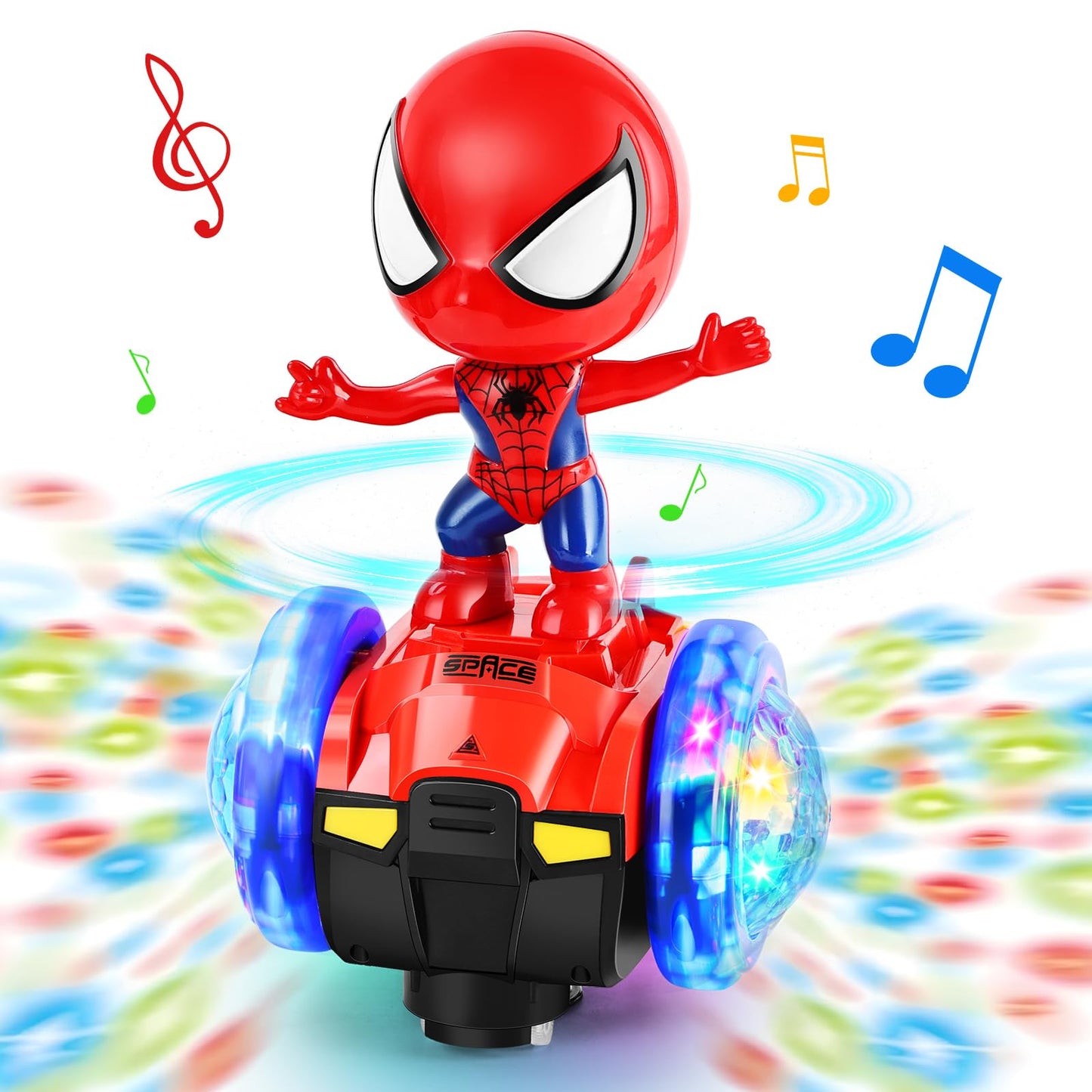 Toys For Boys 4-6,Dancing Robot Sensory Toy Car With Colorful Flashing Lights & Music,Fun Birthday Christmas Stocking Stuffing G