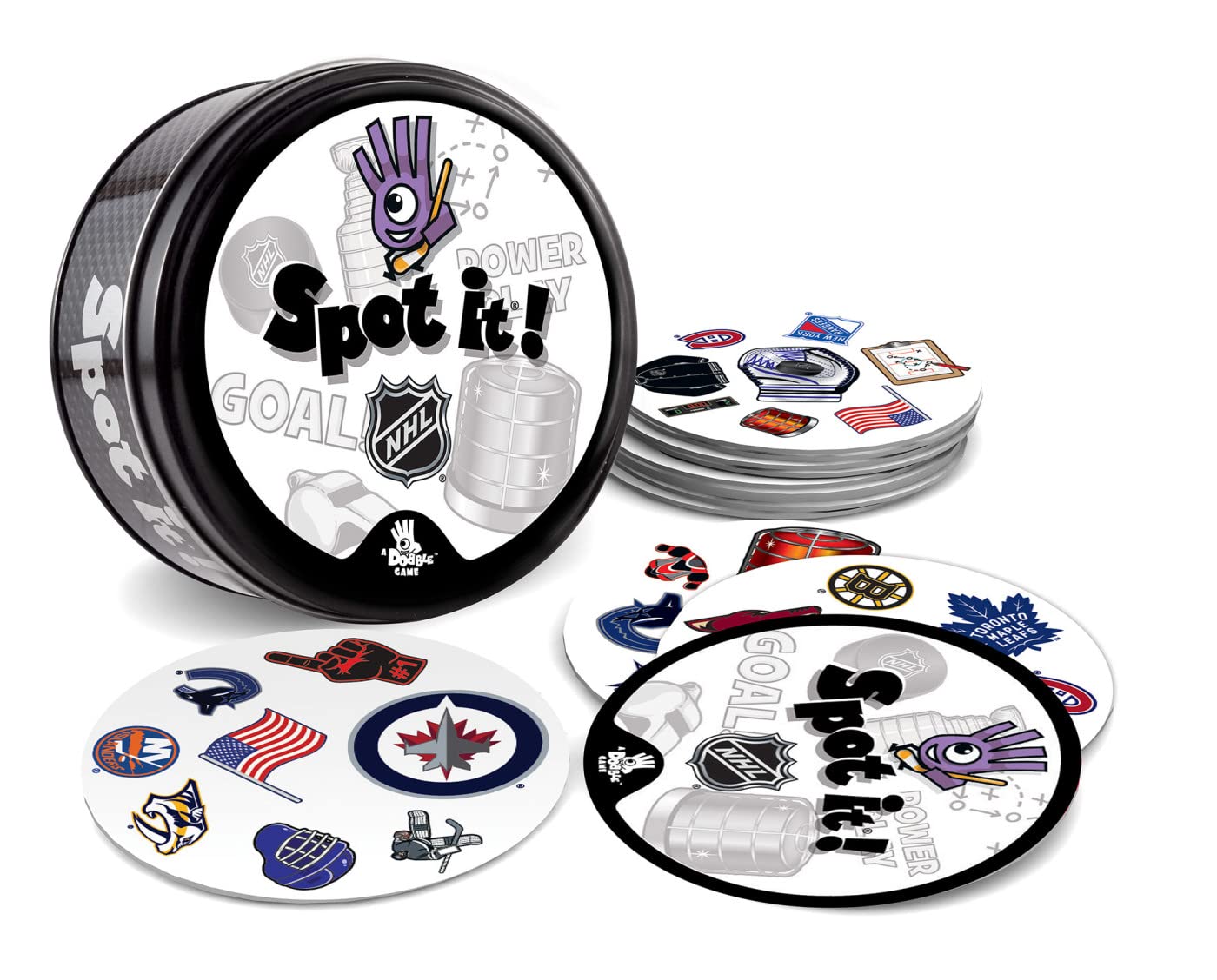 Masterpieces Game Day - Nhl Spot It Game For Kids, Adults, And Family