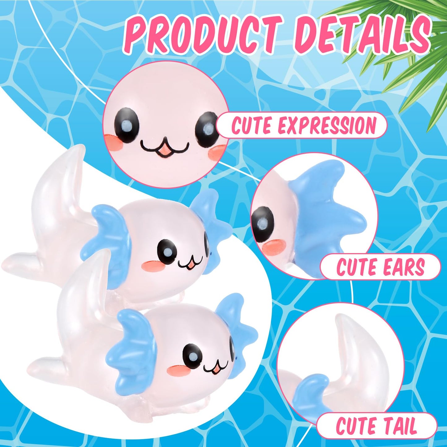 Lewtemi 12 Pieces Mini Resin Axolotl Charm Valentine'S Day Axolotl Tiny Animal Figurine Gifts Miniature Garden Landscape Aquarium Dollhouse Ornament Potted Plants Decoration Diy Crafts(Light Pink)
