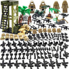 DSPITWOD Military Pack Building Block Toys Army Accessories with Sentry Guard Tower Set Compatible with Mini Figure Brick Toy for Boys Age 6-12 Years