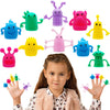 20 PCS Cute Finger Puppets Toys,Monster Stretchy Finger Puppets Fidget Toys,Soft Rubber Finger Doll Toys for Role Playing,Party,