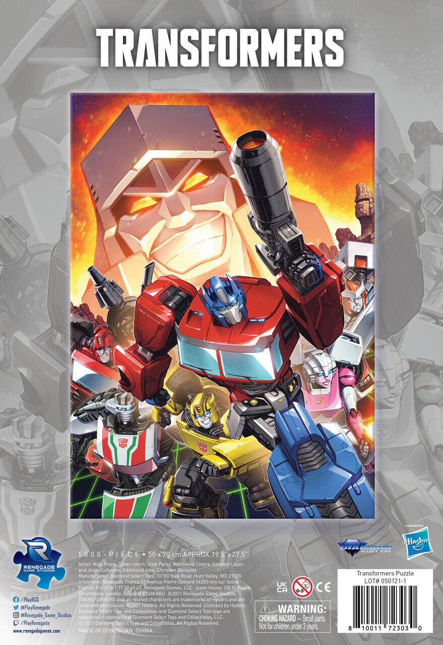 Renegade Game Studios Transformers Jigsaw Puzzle #1, Mixed