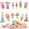 Wrist Rattles Foot Finder Rattle Sock Baby Toy, Hanging Rattle Toy, Arm Hand Bracelet Rattle, Feet Leg Ankle Socks, Activity Rat