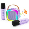 Portable Karaoke Machine,Mini Wireless Karaoke Machine,With 2 Microphone,Bluetooth Karaoke Speaker,With Funny Voice,4-12 Years Old Karaoke Machine For Kids