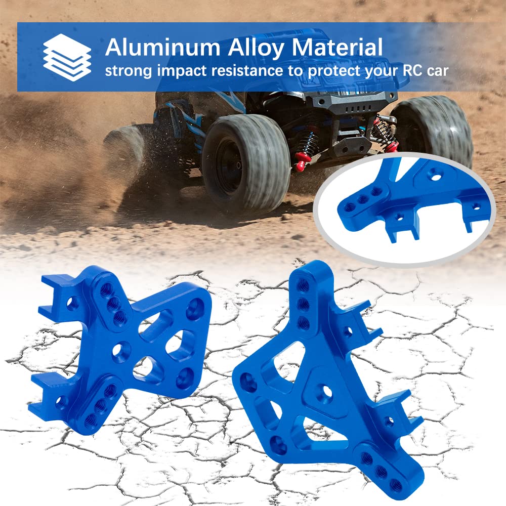 OGRC Aluminum Alloy Aluminum Front & Rear Shock Tower Kit Perfect Upgrade for Traxxas 1/18 LaTrax Teton 1/18 LaTrax Desert Preru