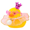 Wonuu Rubber Duck Car Ornament, Mini Pink Tulle Skirt & Crown, Pearl Necklace, Glasses, Casual Decoration