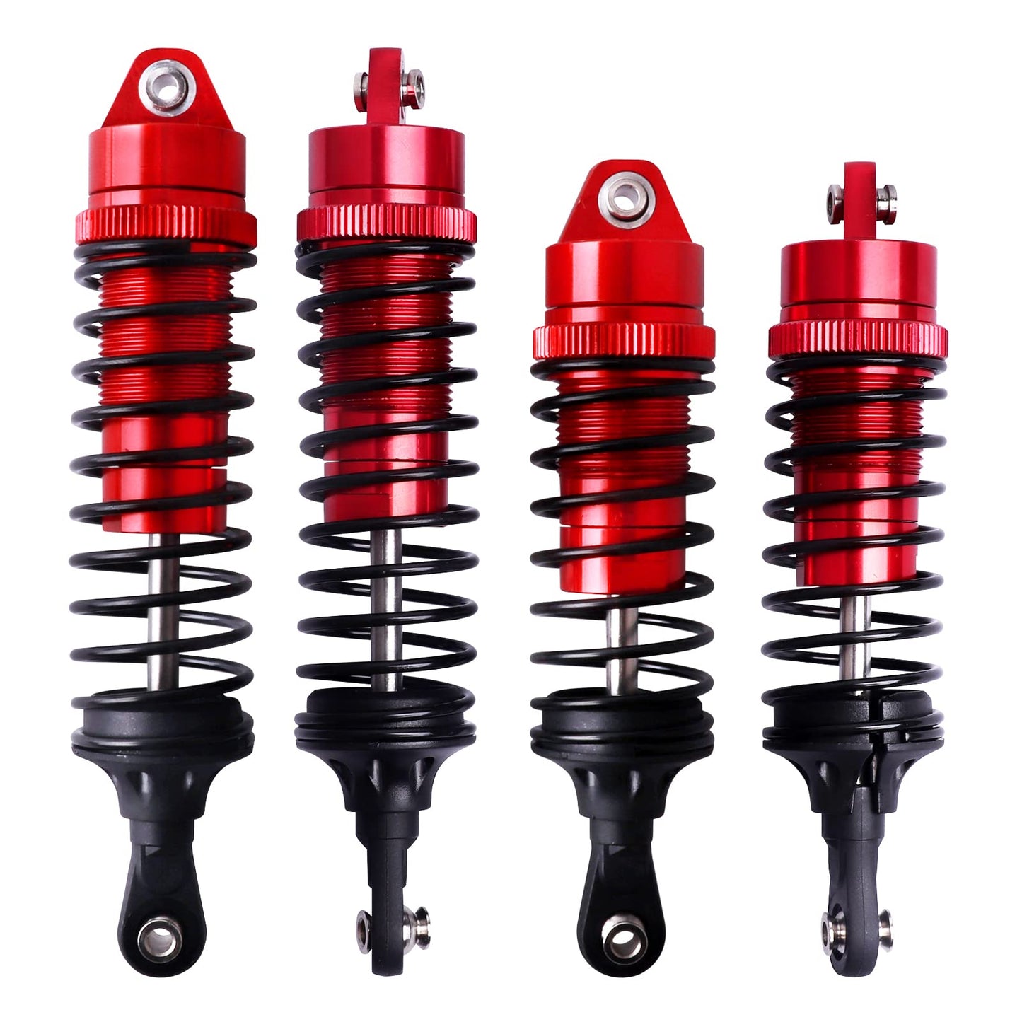 Aluminum RC Shocks for 1/10 Traxxas Slash 4x4 Rustler 4X4 VXL Shocks Stampede 4X4 Shocks Hoss 4X4 Monster Truck,Front & Rear, Re