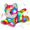 Glow Guards 13' Light Up Musical Rainbow Cat Stuffed Animal,Led Night Light Glowing Singing Snuggle Kitty Plush Toy Glow In The Dark,Christmas Birthday Gifts For Toddlers Kids Children
