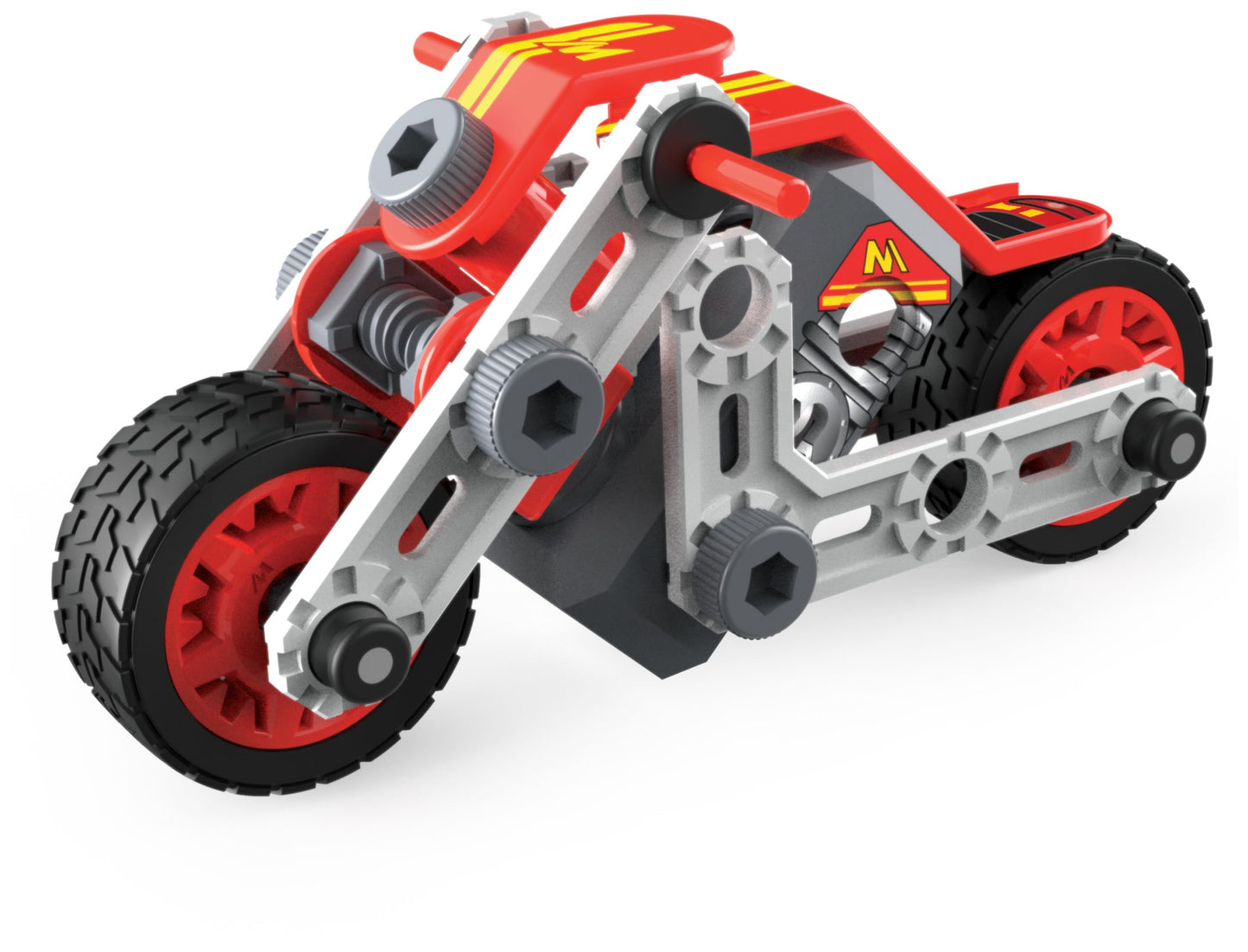 Meccano - Mes Premières Constructions Meccano Junior - Voiture De Course, Moto, Hélicoptère Ou Bulldozer - Jeu De Construction - 6055090 - Modèle Aléatoire - Jouet Enfant 5 Ans Et +