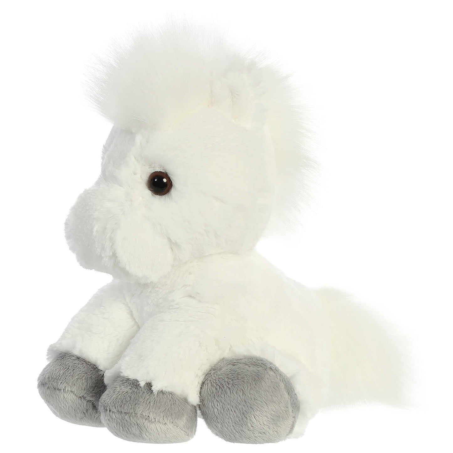 Breyer Aurora® 8" White Stuffed Horse - Realistic Polyester Plush Toy, Model 14361