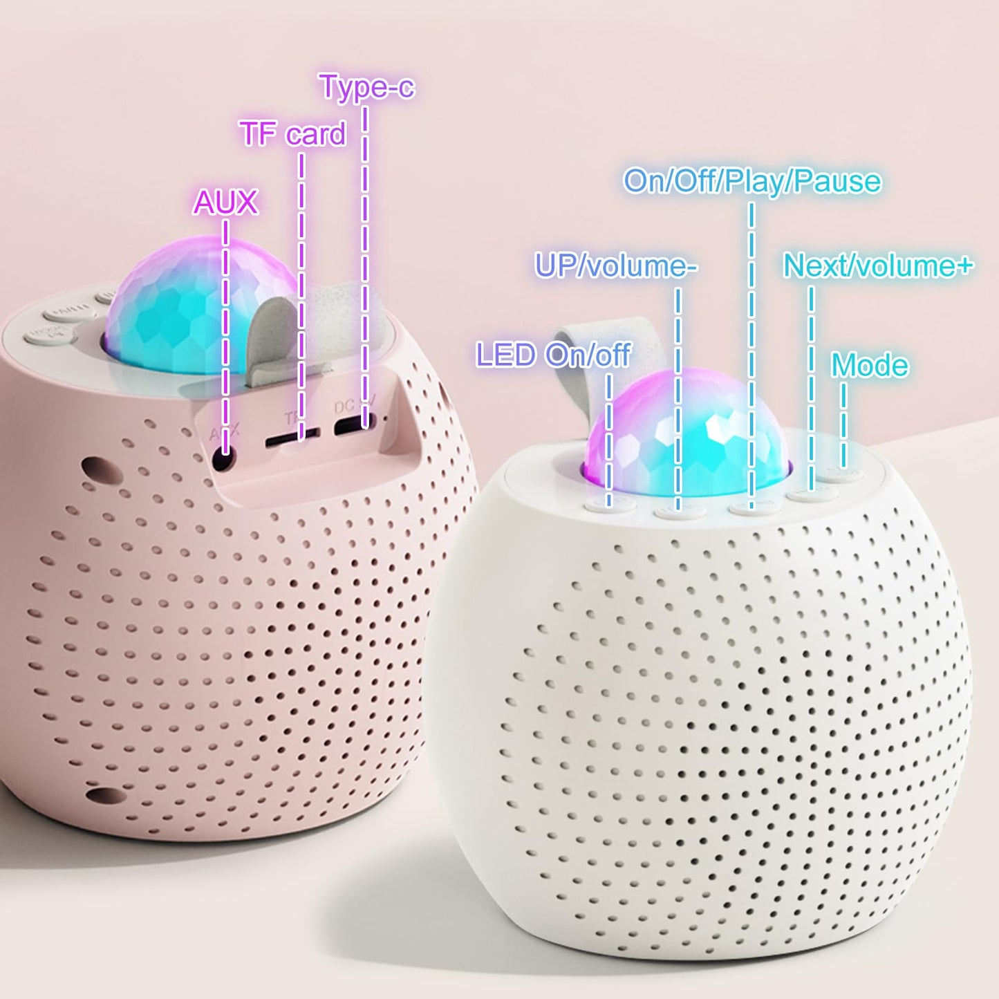 Southman Mini Karaoke Machine For Kids Adults, Bluetooth Karaoke Machine With 2 Wireless Microphone For Kids Ages 4,5,6,7,8,9,10