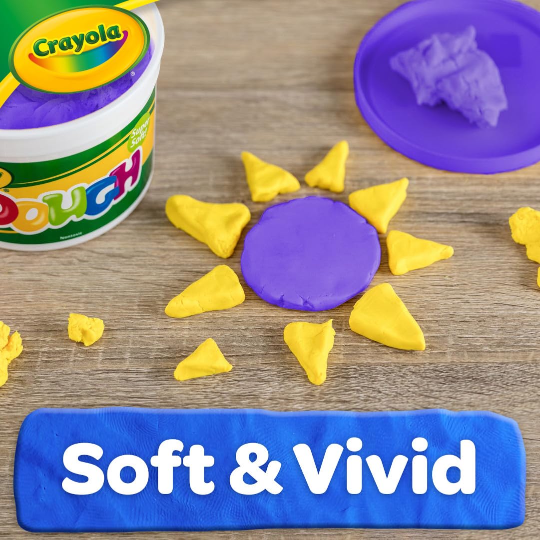 Crayola Dough - Purple (3Lb), Bulk Modeling Dough For Kids, Clay Alternative, Resealable Tub, Ages 3+, Great For Kids Arts & Crafts
