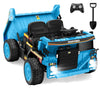 Anpabo 24V Ride On Dump Truck, 2X75W Powerful Motors, Up To 4.4Mph, Eva Tires, Construction Vehicle W/Electric Dump Bed And Extra Shovel, 19' Spacious Seat, Kids Car W/Parent Remote -Blue