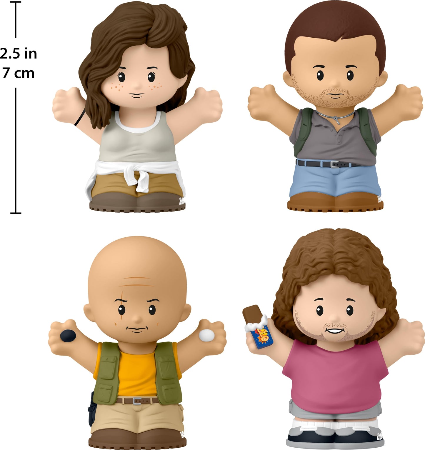 Little People COLLECTOR LOST TV Show Special Edition Figure Set, 2.5" Multicolor Plastic, Model HVG63, Display Box for Adults & Fans