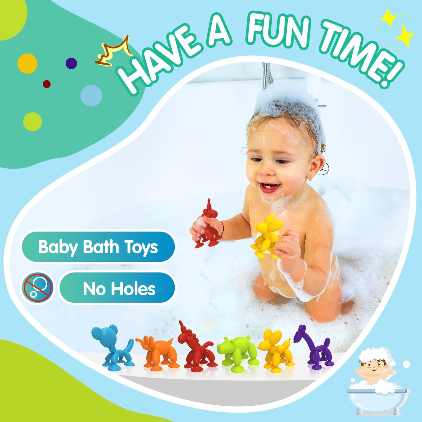 Suction Toys, Bath Toys For Kids Ages 3 4 5 6 7 8, Perfect For Toddlers 3-5 And Boys 6-8 Years Old Water Toys - Great For Boys'