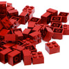 Unirolic Classic Building Bricks Set, 100 Piece 2X2 Basic Building Blocks Stem Creative Building Toys Compatible With All Major Brands(Red)