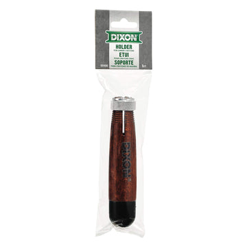 Dixon Industrial Lumber Crayon Holder, Metal Chuck, 1/2" Round or Hexagonal Crayons, Walnut, Pack of 12
