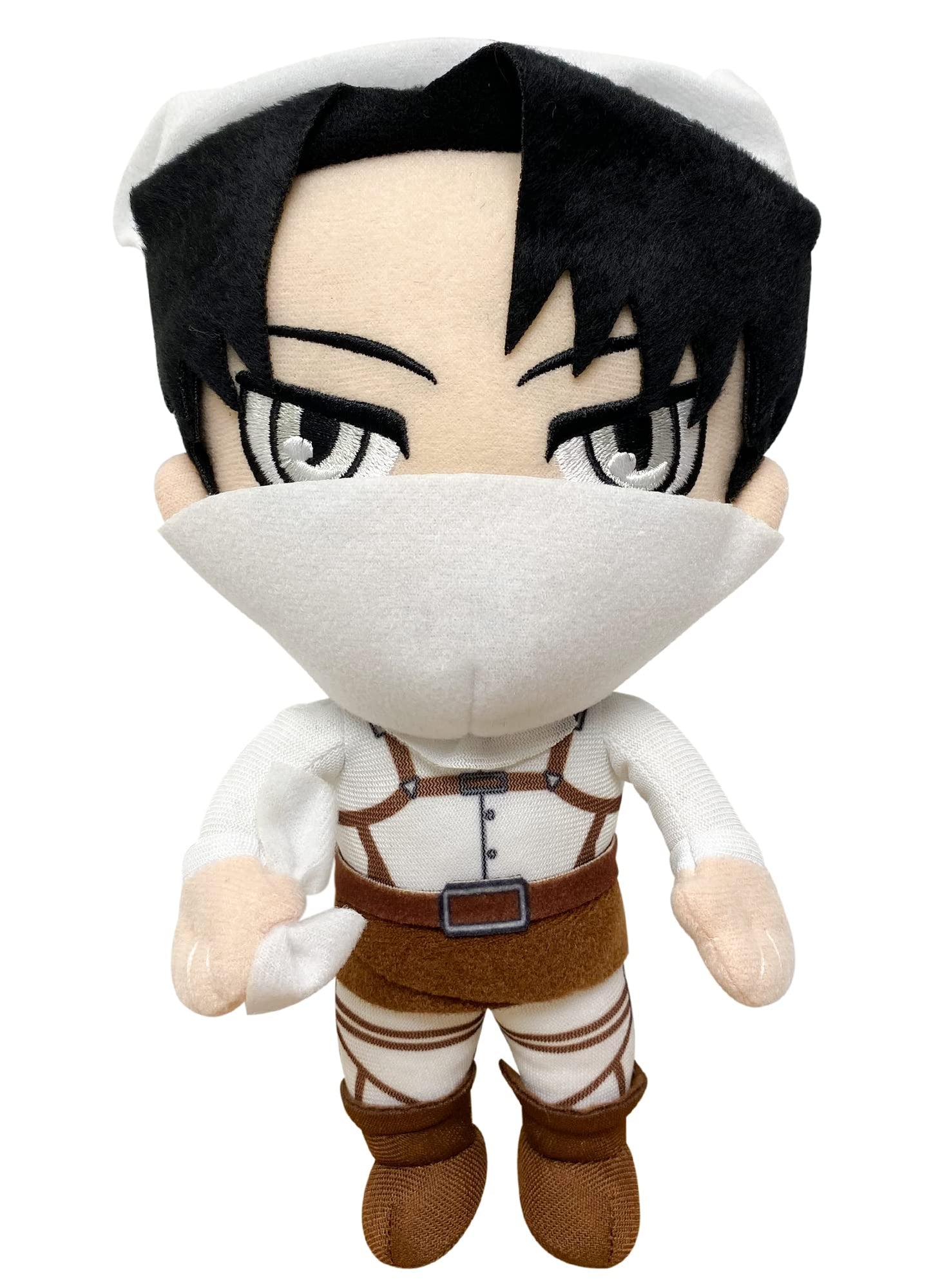 Ge Animation Great Eastern Attack On Titan Cleaning Levi Ackerman Stuffed Plush, 8.5'