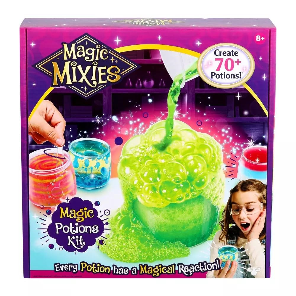 Magic Mixies Magic Potion Kit. Use The Spell Book To Mix Ingredients To Create Over 70 Magic Potions. Make Potions That Fizz, Bubble And Magically Change Form! Gifts For Kids, Ages 8+