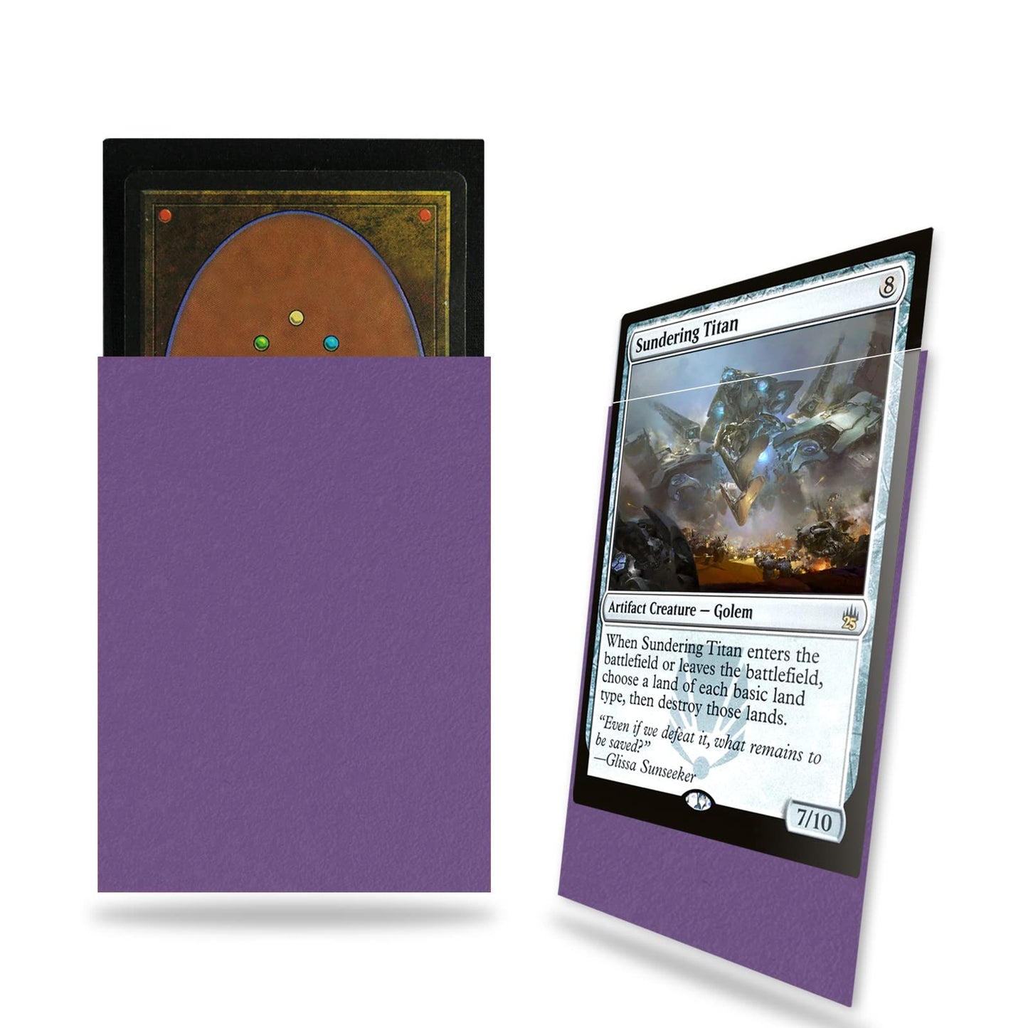 Purple Mtg Card Sleeves 200 Pack, Standard Card Sleeves Sturdy Mtg Sleeves Matte Back Finish, Perfect Shuffling - Protect All Yo