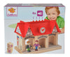 Eichhorn Wooden Soundstation For Trains Sets (4 Piece), Brown