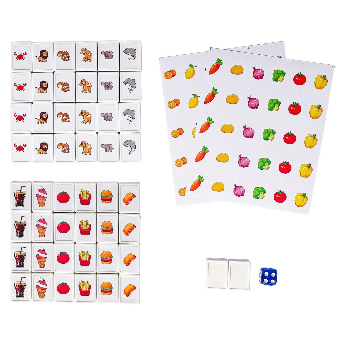 Gracias Mahjong Block Set, 50 Plastic Tiles (1.18 ) With Diy Stickers, Portable Mahjong Set With A Carry Bag, Mahjong Tile Gam