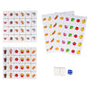 GRACIAS Mahjong Block Set - 50 Plastic Tiles (1.18”), Portable with DIY Stickers & Carry Bag, White