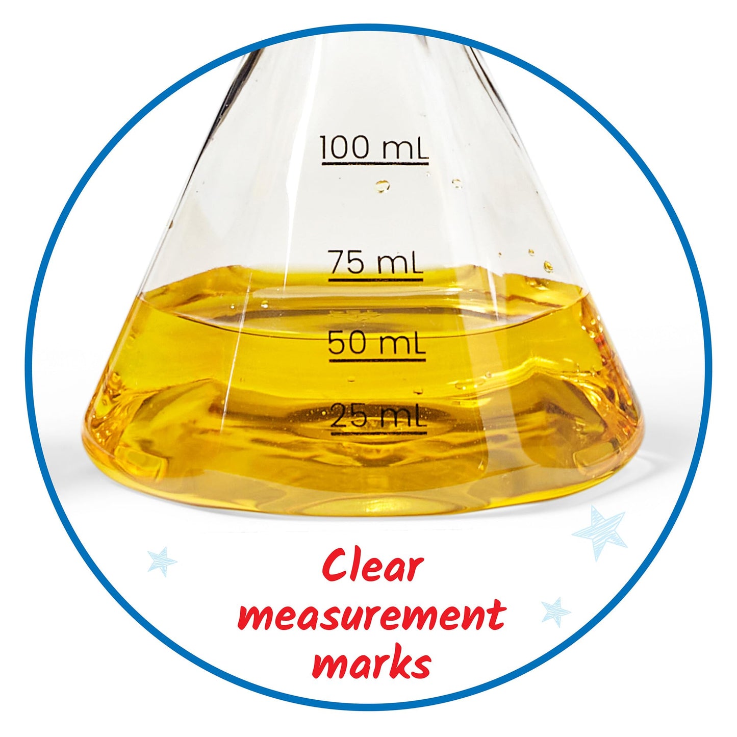 Hand2Mind Starter Science Measuring Flask Set, Plastic Beakers For Kids, Science Lab Equipment, Measuring Toys For Kids, Kids Chemistry Set, Educational Science Kits, Science Supplies For Classroom