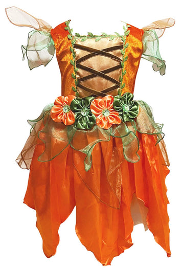 Petitebella Orange Fairy Dress (8-10 Year)