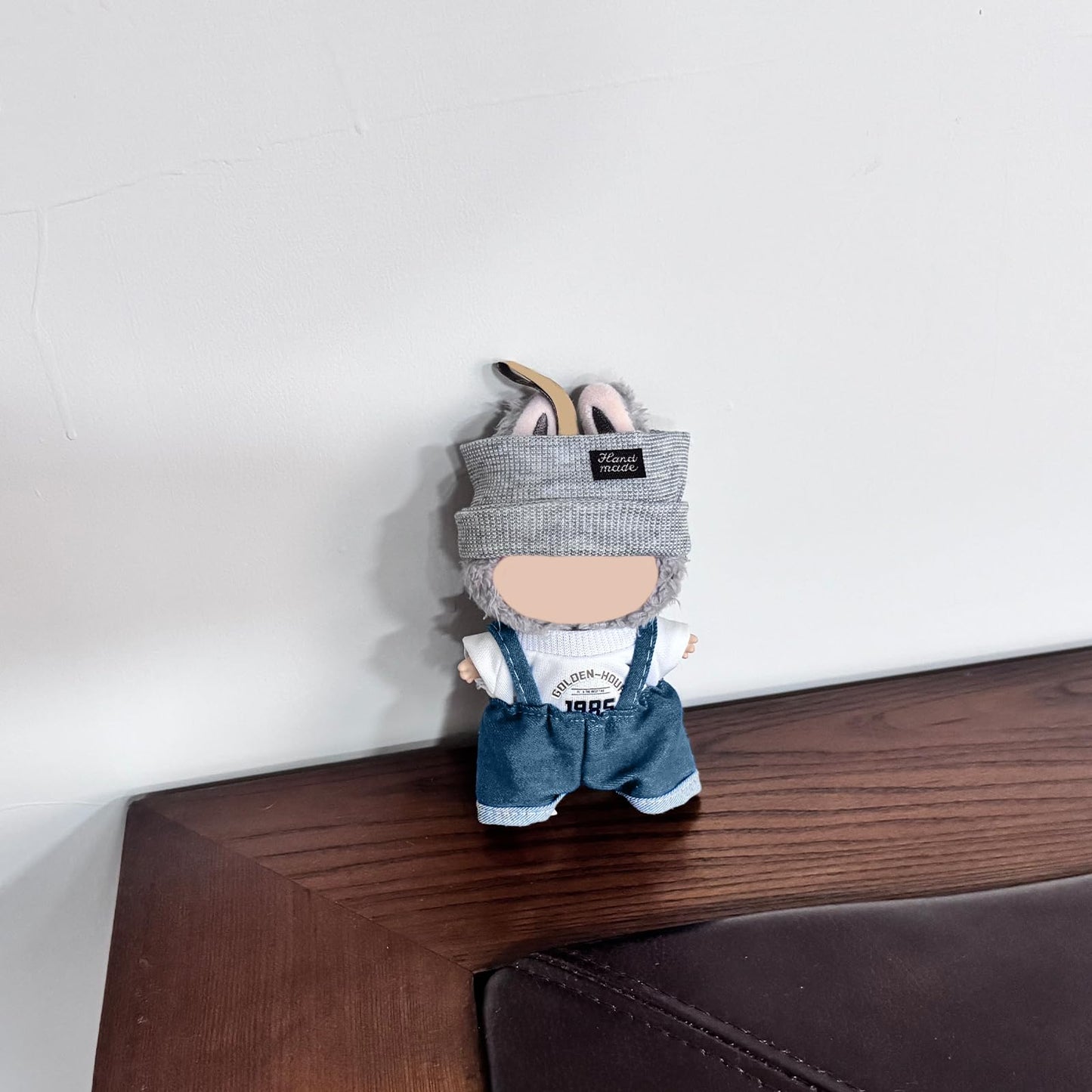 17cm Doll Clothes Set(NO Doll) - Cute Knit Sweater & Handcrafted Crochet Skirt enhanced Fashion Dresses Soft Stretch Fabric Costume Accessories Cool Blue Denim Suit