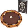 Vamslove Shut The Box Dice Game For 8 Players Upgraded Wooden Board Table Math Game With 16 +6 Dices - Educational Game For Kids, Adults (Instruction Included)