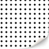 3 Sheets Self Adhesive Floor Tiles For Dollhouse 1:12 Scale (White With Black Diamond)