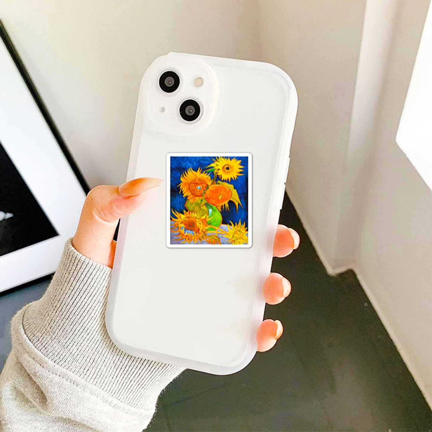 Retro Famous Art Painting Stickers Pack, 100 Pcs Vinyl Waterproof Vincent Van Gogh Oil Painting Style Stickers For Laptop Phone