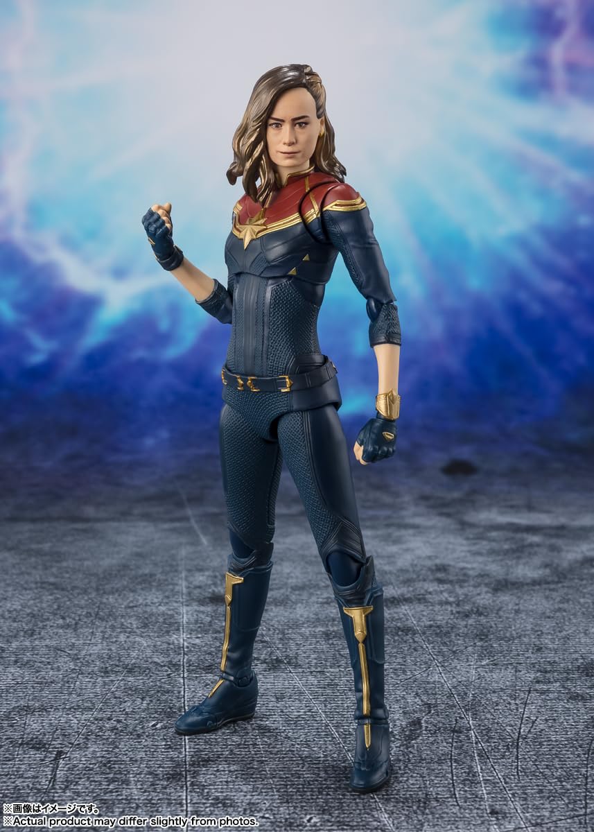 TAMASHII NATIONS - The Marvels - Captain Marvel (The Marvels), Bandai Spirits S.H.Figuarts Action Figure