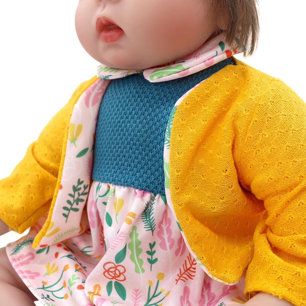 Otmoon 20 Inch Doll Clothes Outfits Doll Dress With Coat, Headband Socks 2-Packs For 20-22 Inch Doll (Not Include Doll)