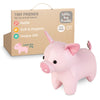 Little Big Friends Rattle Toy | Plush Stuffed Animal | Leon The Pig | Small, Easy to Clean | Model BL303075