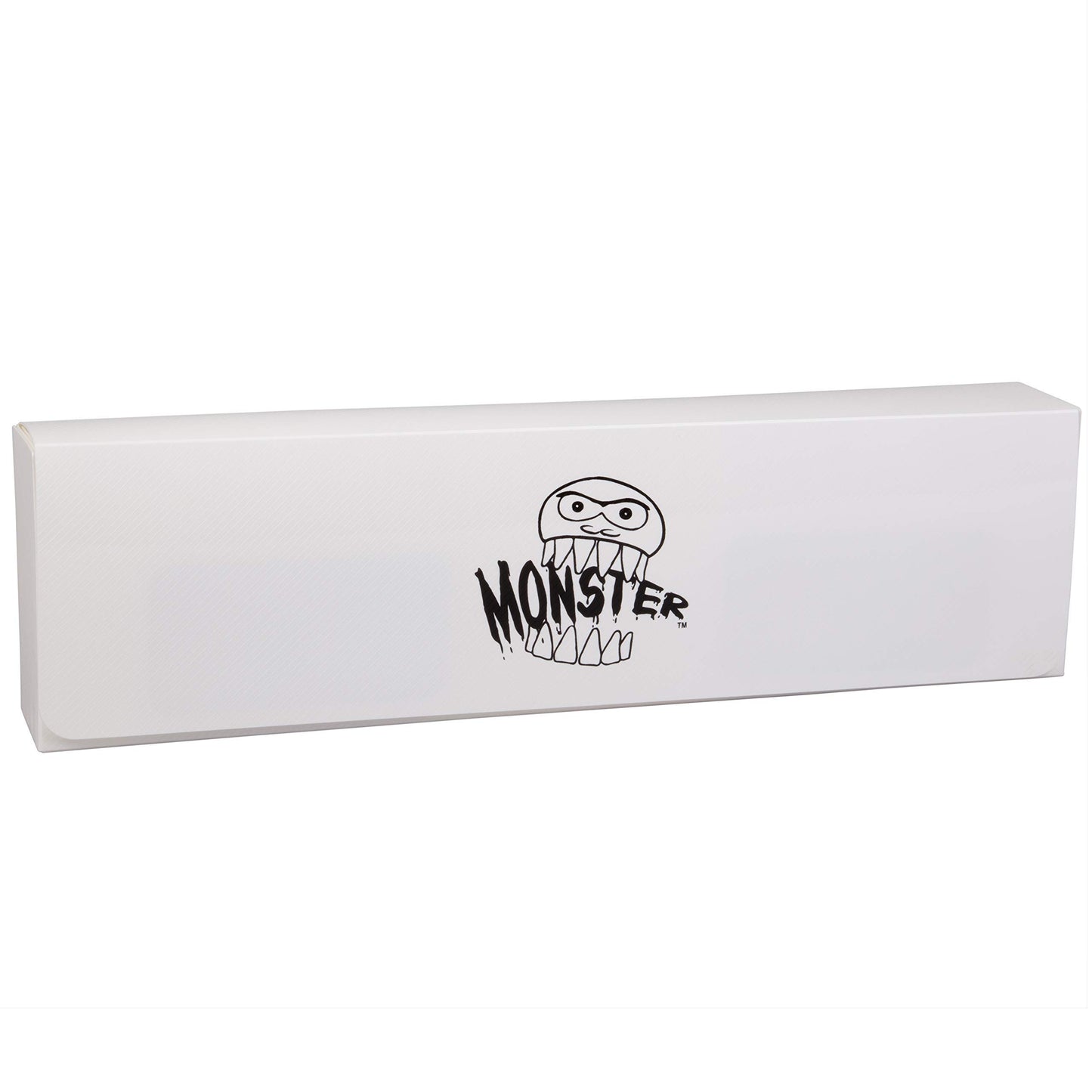 Monster Protectors Magnetic Five Deck Box - White, Holds 375 Gaming Tcgs, Self-Locking Closure, Compatible W Standard & Smaller Size Gaming Trading Cards, Removable Construction