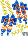 Brcatwpark Big Bore Rc Shock Absorber Upgrades - Front & Rear Mixed Alloy Shocks Navy Blue For Slash/Stampede,Bandit & Rustler 2
