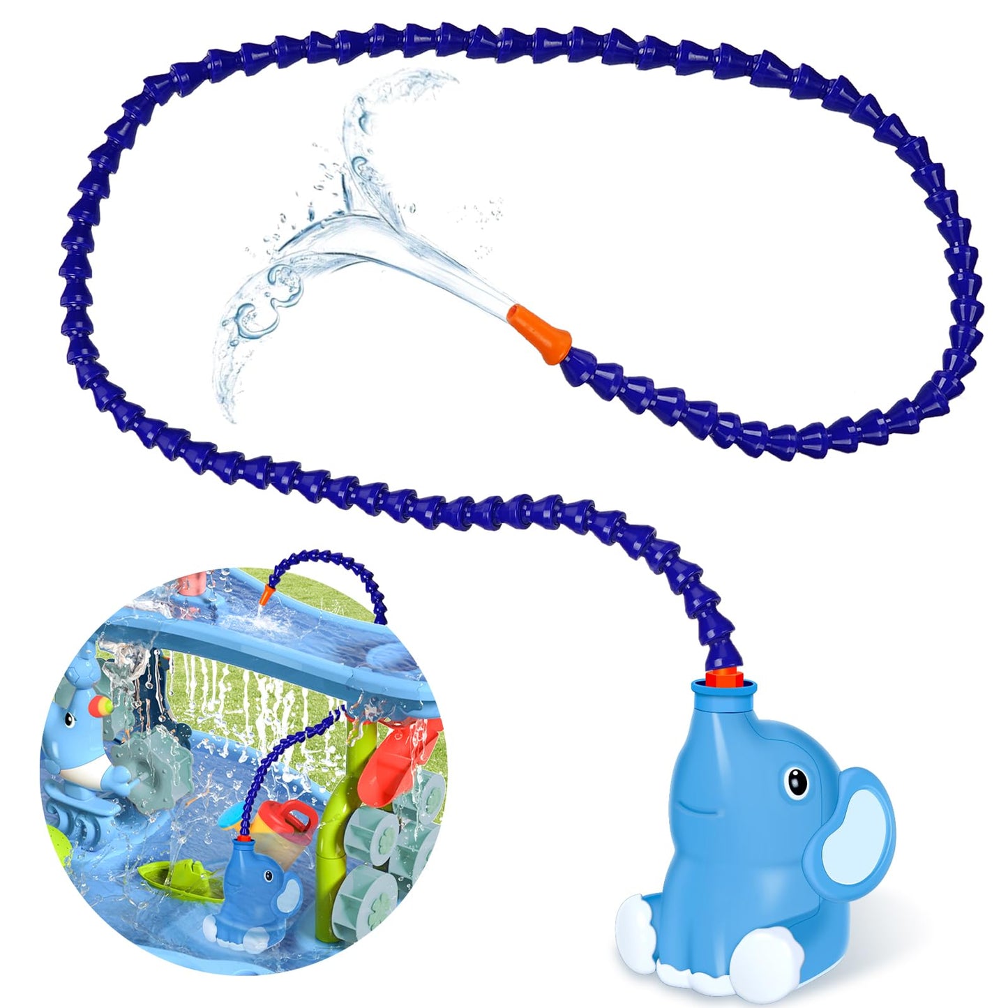 CozyBomB Water Table Pump Toys | Water Table for Toddlers 3-5, Summer Outdoor Splash Water Game, Water Play Table Sand Activity,