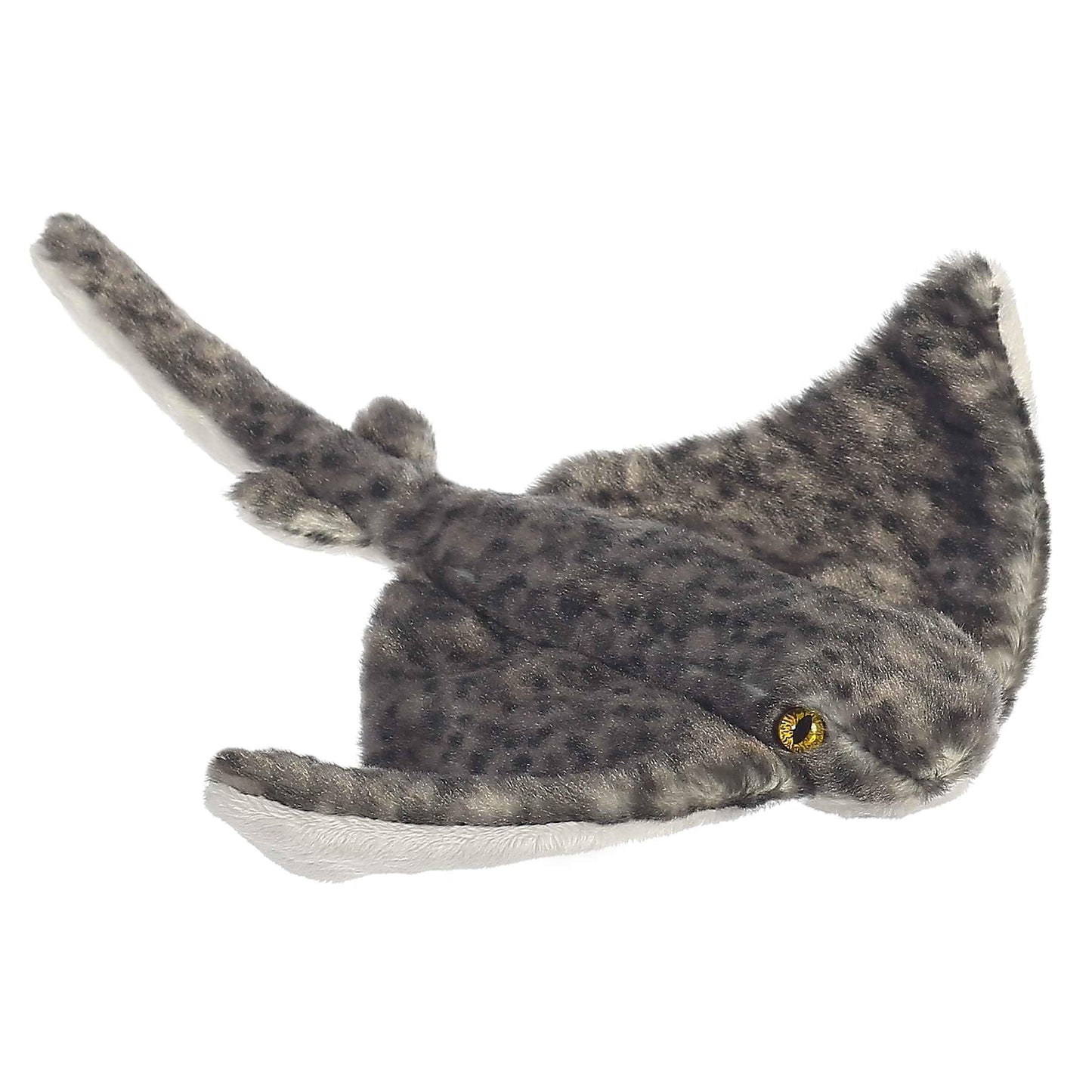 Aurora® Adorable Mini Flopsie™ Sting Ray Stuffed Animal - Playful Ease - Timeless Companions - Gray 8 Inches