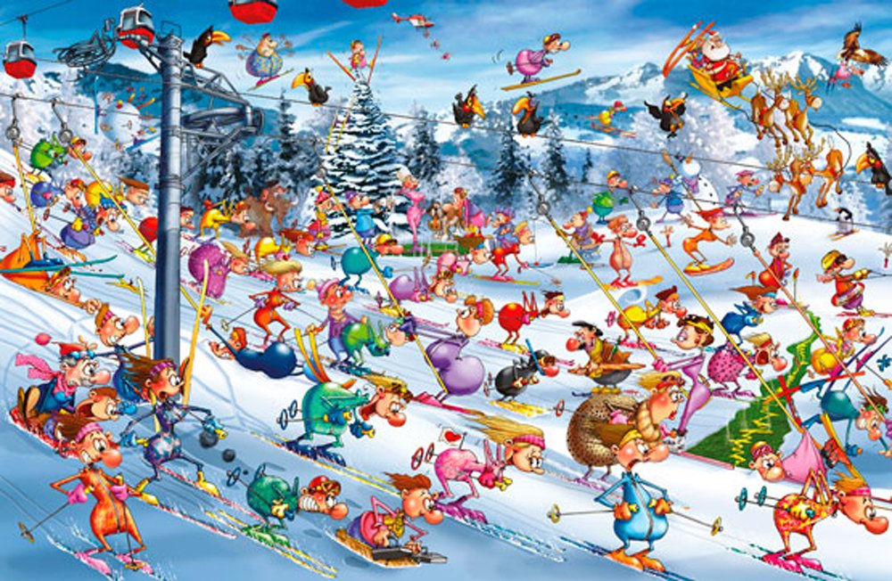 Piatnik 00 5351 Ruyer Skiing Puzzle