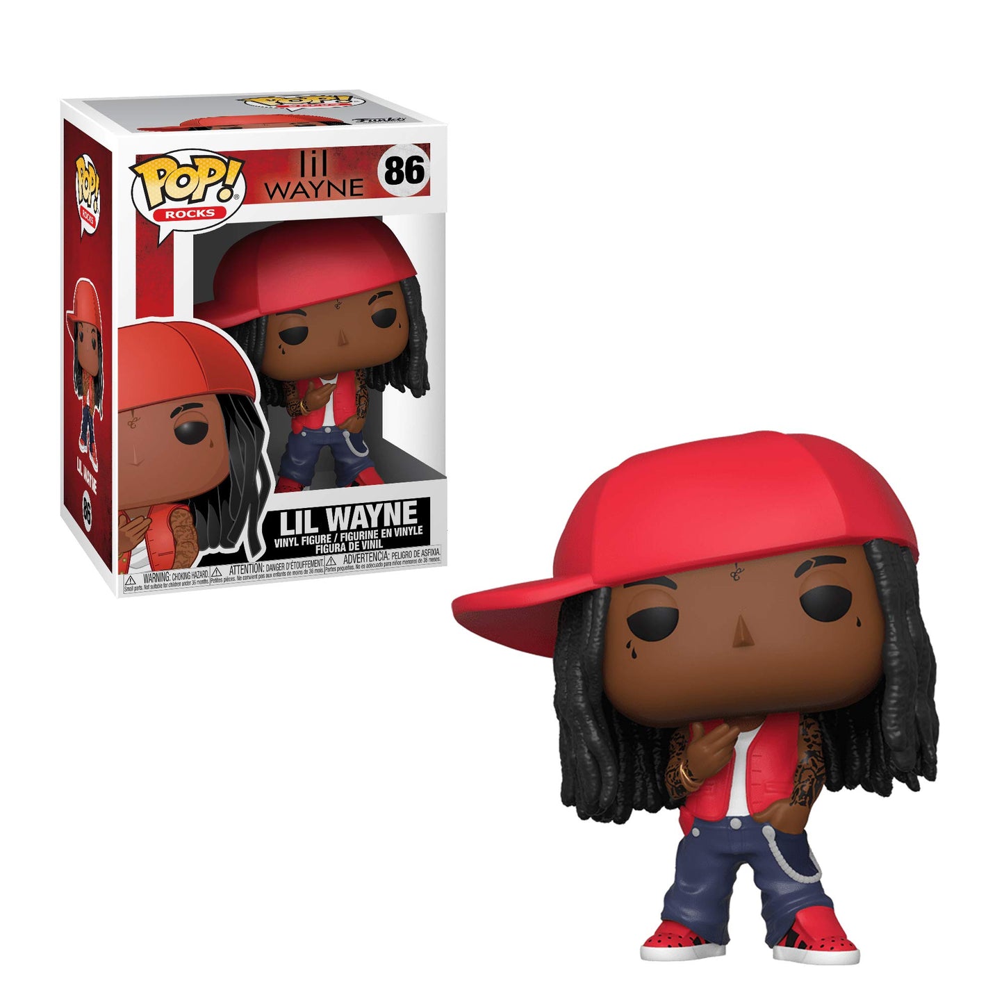 Funko Pop! Rocks Lil Wayne Vinyl Figure - 3.75 inches Multicolor - Model 47721