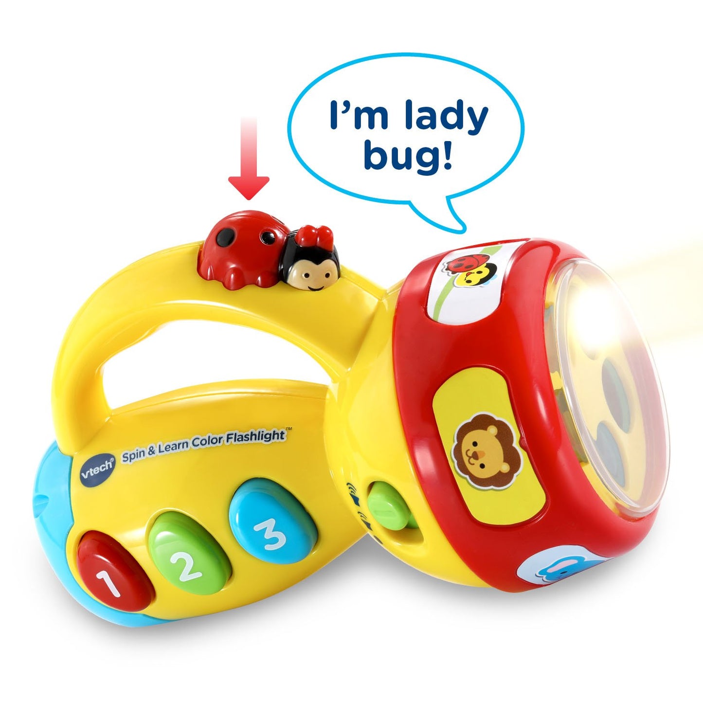 Vtech Spin And Learn Color Flashlight, Yellow