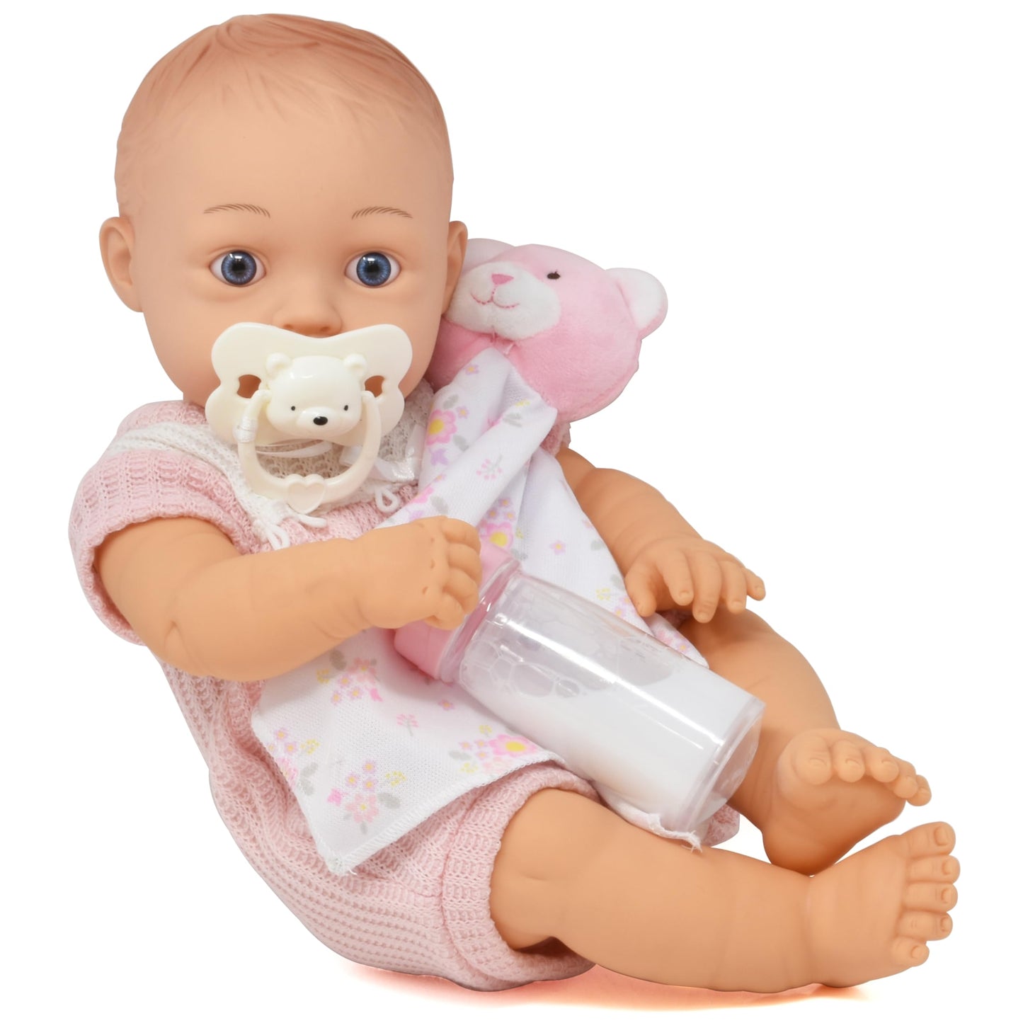 Gift Boutique Realistic 16' Baby Girl Doll With Accessories Pacifier Magic Bottle Bib Blanket Removable Clothes Lifelike Newborn Baby Doll Deluxe Gift Set For Girls Toddlers